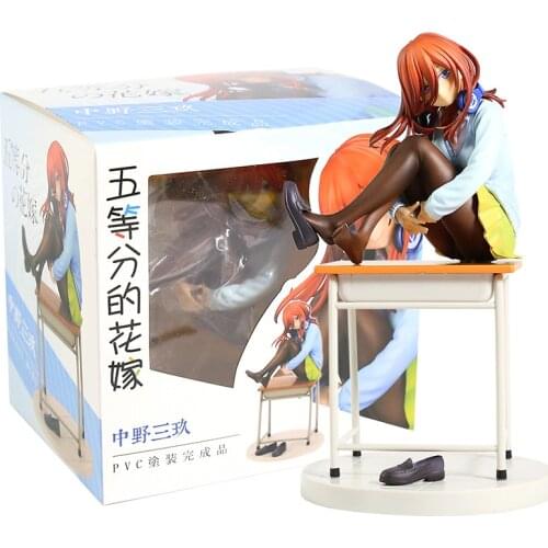 The Quintessential Quintuplets Nakano Miku 1/8 Scale Figure PVC Collection Model Toys Brinquedos