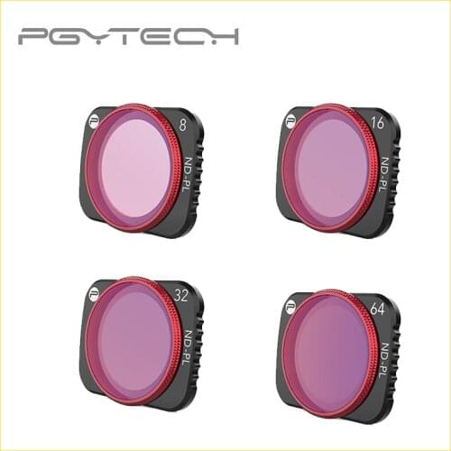 PGYTECH 4Pcs ND Lens Filters For DJI Mavic Air 2 NDPL 8 16 32 64 ND8 PL ND16 ND32 ND64 Air2 In Stock