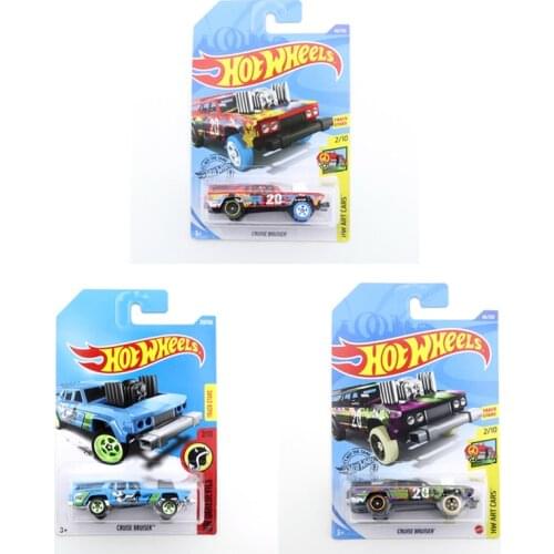 2020-66 CRUISE BRUISER Original Hot Wheels Mini Alloy Coupe 1/64 Metal Diecast Model Car Kids Toys Gift