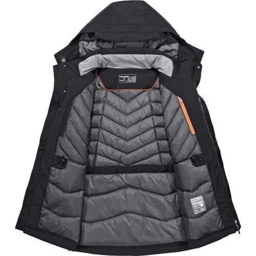 2018 Men Down Jacket Mens Winter Parka Thick Warm High Quality Hoodies White Duck Down Coat Mens Brand Clothing Outcoat