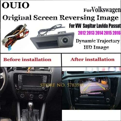 Original Screen Upgrade Reversing Image|For Volkswagen Sagitar Lavida Passat 2012 2013 2014 2015 2016 |HD Backup Rear camera
