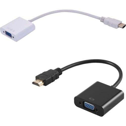 HDMI To VGA HDMI Male To VGA RGB Female Video Converter Adapter Male to Female Cable 1080P For PC Male-Female Adapter Converter