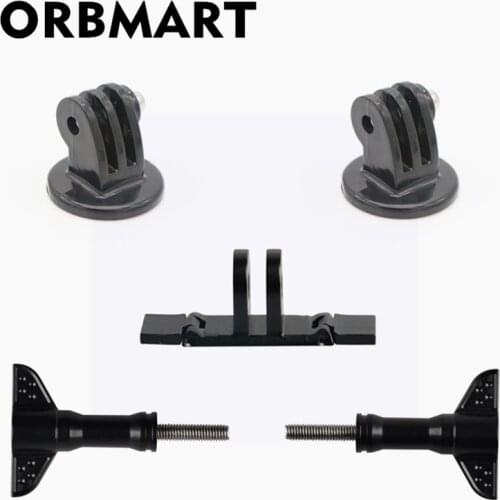 ORBMART Plastic Guide Slideway Rail + 2 Pcs Adapters + 2 Pcs Trigger Screws Accessories Kit For Gopro Fusion 360 Degree Camera