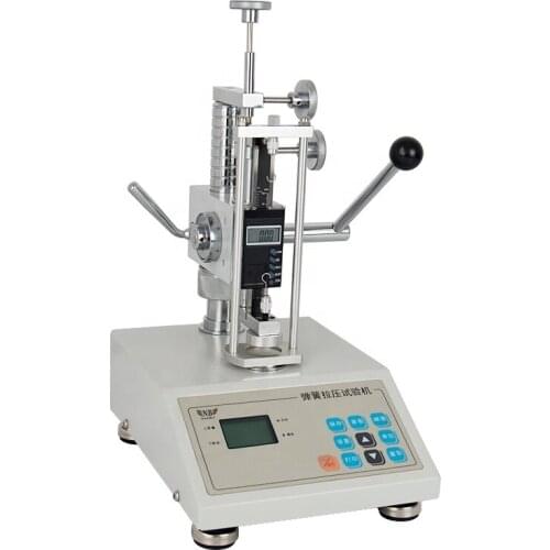 LCD display spring tension and compression tester