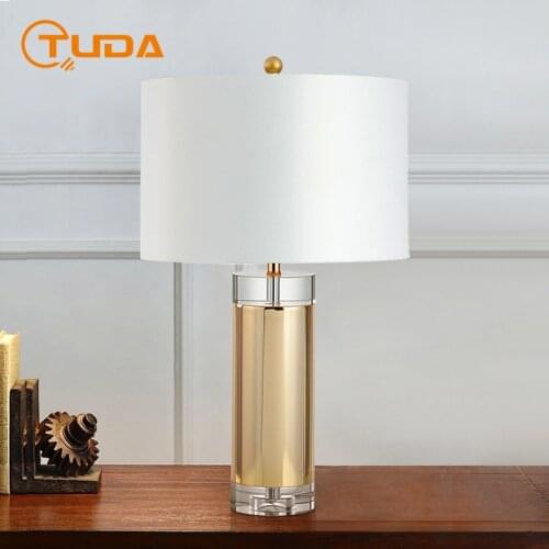 Nordic Luxury Crystal Lamp for Living Room Bedroom Bedside Lamp Study Desk Lamp Modern Minimalist Creative Decorative Table Lamp