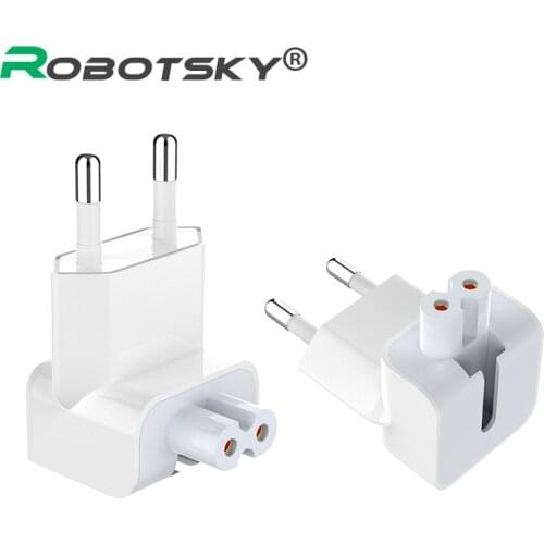 Wall AC Detachable Electrical Euro EU Plug Duck Head Power Adapter for Apple iPad iPhone USB Charger MacBook