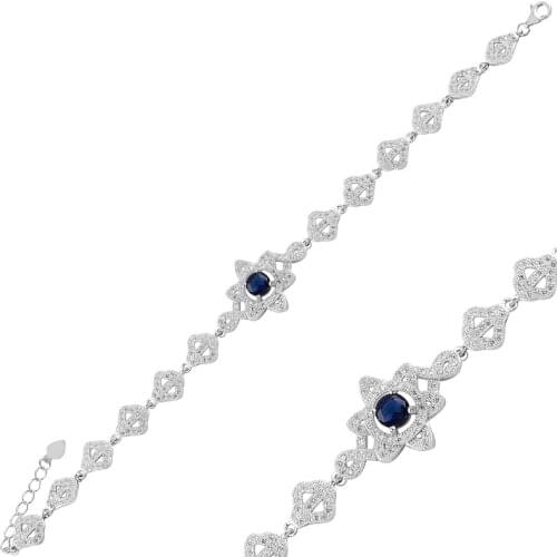 Silver 925 Sterling Zircon Cubic Zirconia Bracelet