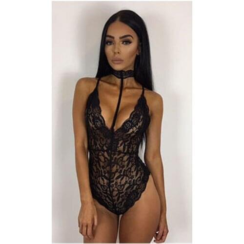 Thefound Women's Lace Bodysuit