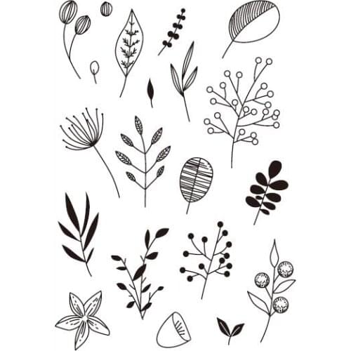 Grass Clear Silicone Stamp / seal for DIY Scrapbooking / Album Decorative Clear Stamp Sheets A200