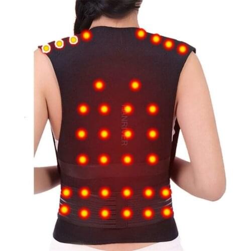 Tourmaline Self-Heating Back Brace Support Belt Magnet Therapy Spine Back Shoulder Lumbar Posture Corrector Relaxation Unisex