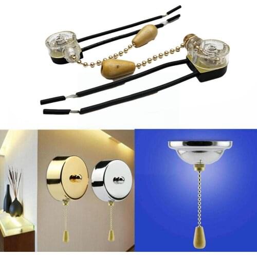 Fan Light Zipper Switch Ceiling Light Bedside Light Wall Switch Pul Pull Control Light Ceiling Dining Room Light Cord Chand H2T1