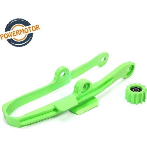 Motorcycle Green Chain Slider Guide Swingarm Roller For KAWASAKI KXF250 KXF450 KX250F KX450F KXF 250 450 2009-2016 KX 250F 450F