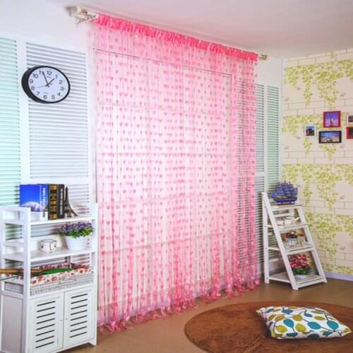 1pcs Korean Version Love Door Curtain Decoration Hanging Curtain Living Room Bedroom Partition Curtain Girl Heart Hot F8392