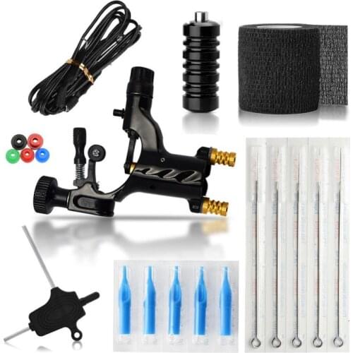 1pc Fashion Tattoo Exquisite Workmanship Tattoo Kit Equipment Tattoo Machine 5 Needles Tattoo Tool Set Tattoo Pen Tool