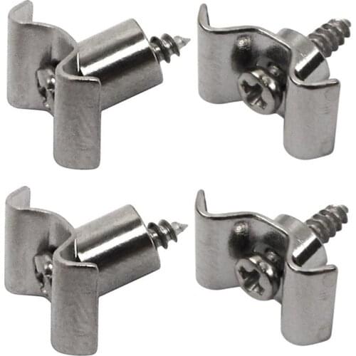 NEW 2 Pair of Electric Guitar String Tree Retainers Chrome Guitar Parts Accessories