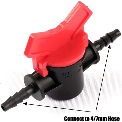 3pcs PE Soft Hose Valve 4/7mm Soft Hose Straight Valve Garden Micro Watering Hose Fittings Water Pipe Drip Tape Parts