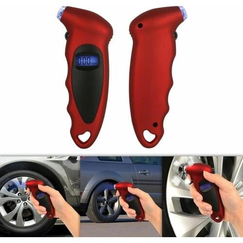 Car Tire Pressure Gauge High-Precision LCD Digital TPMS Tools Bike Motor Tyre Pressure Tester Pressure Checker With Keychain
