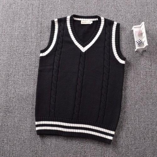 British Korean School Sleeveless Sweater Vest School Uniform