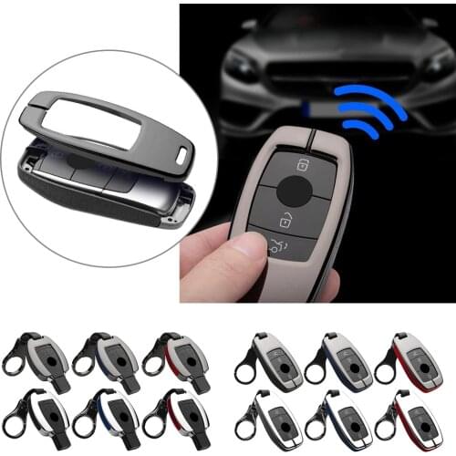 Car Key Case Cover Protector Shell Universal For Mercedes Benz V A B C E G S Class GLA GLC GLE ML E300 W202 W210