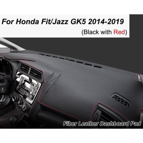 For Honda Fit Jazz 2014-2019 GK5 Anti-Slip Mat Dashboard Cover Pad Sunshade Dashmat Protect Carpet Auto Accessories