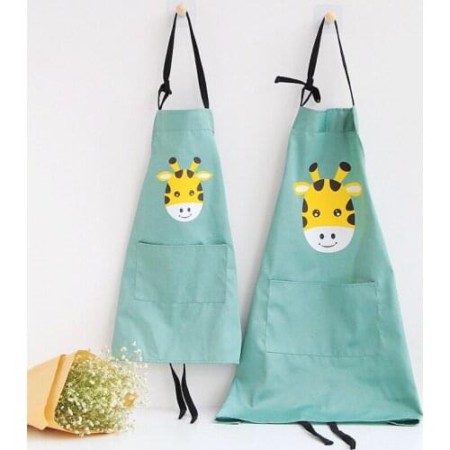 Parent-child apron home kitchen oil-proof waistband bib Nordic Japanese cute