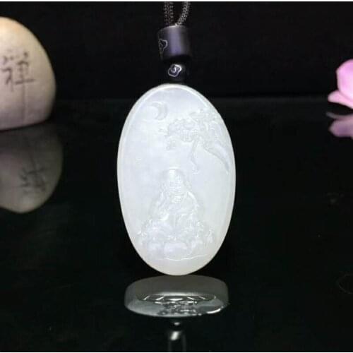 H30#Hetian jade boy Buddha pendant
