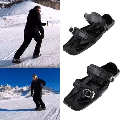 Ski Skates Mini Snowskates with Adjustable Bindings One Size Fits Christmas Gift