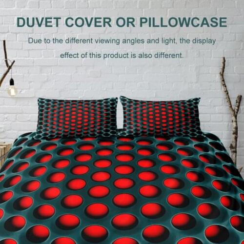 Duvet Cover with Optional Pillowcase Novelty Big Hole Patterned Duvet Cover Pillowcase Perfect Bedding Set for Single Twin Full