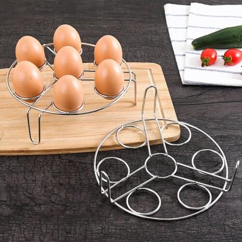 Stainless Steel Steamed Egg Rack Boiled Raw Egg Poachers Egg Stand Holder Storage Kitchen Cooking Tools