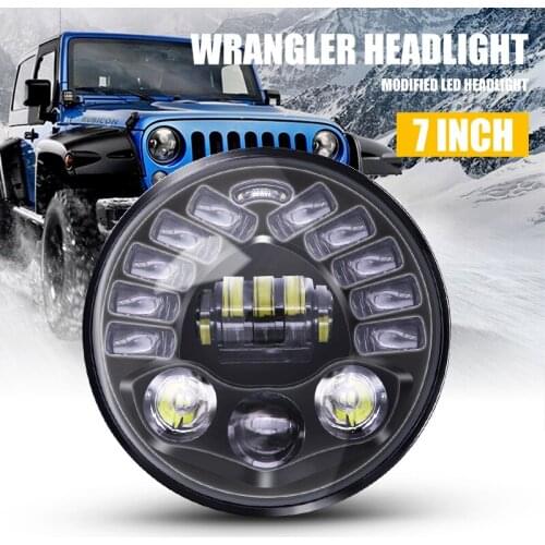 7" Work LED Light Bar 70W Car Light Bright Beam 12v 24v Led For Jeep ATV UAZ SUV 4WD 4x4 Truck Tractor Off-road Spot Turn Light
