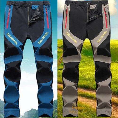 DAIWA Thin Waterproof Fishing Pants Outdoor Sports Cycling Tactical Camping Hiking Quick-drying Pants Breathable Fishing Pants
