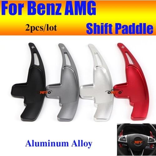 Aluminum Alloy Car Steering Wheel Shift Paddle Extension Shifter for Fit for A45 CLA45 C63 E63 S63 SLK SLS CLS63