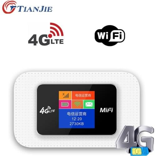 TIANJIE LR112 4G WIFI Router Mobile WiFi Travel Partner Wireless Pocket Mobile Wifi Router car wifi router With SIM Card Slot