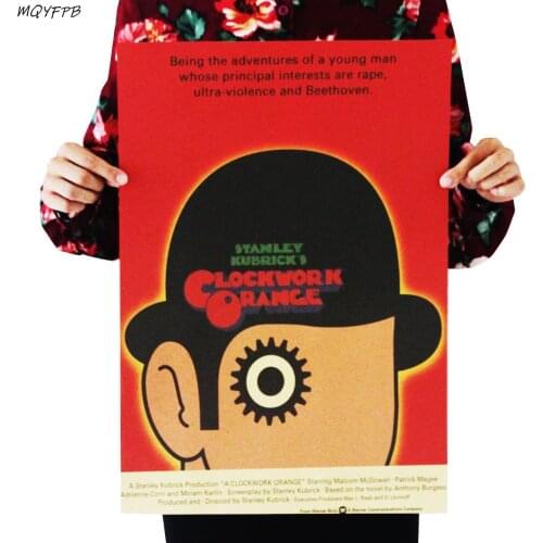 A Clockwork Orange Kraft Paper Poster Home Room Wall Decoration Painting 50.5x35cm