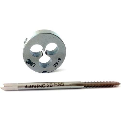 1Pcs 4-40 Tap + 1Pcs 4-40 Die UNC British US Made Right Hand Taper Brand(S)