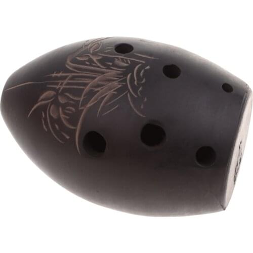 1pc Chinese Clay Ocarina Ancient Xun Musical Instrument for Children Toy