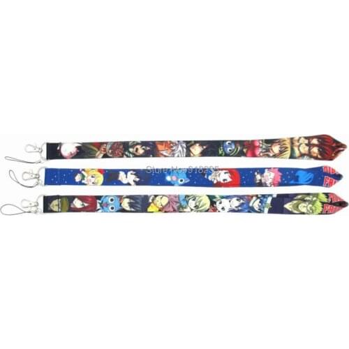 20/Lot Fairy Tail Lanyard Key Card ID Neck Straps Gifts Toys W