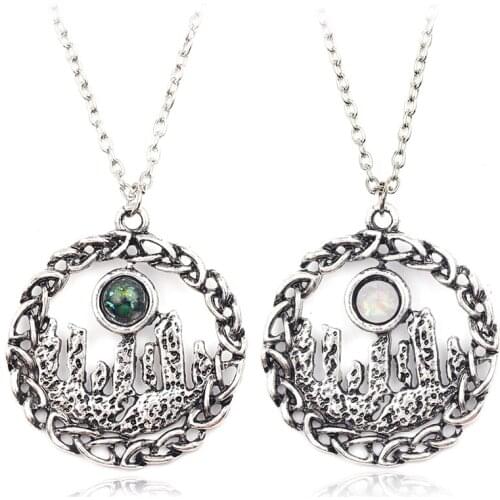 2018 Fashion Outlander Jewelry Circle Knot Pendant Sassenach Vintage Silver Plated Necklace For Men Women Couple Gifts