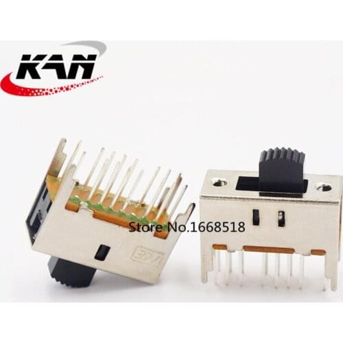 20pcs SS-43D02 (4P3T) Various heights 3-speed toggle switch 4 fixed feet Sixteen-legged vertical