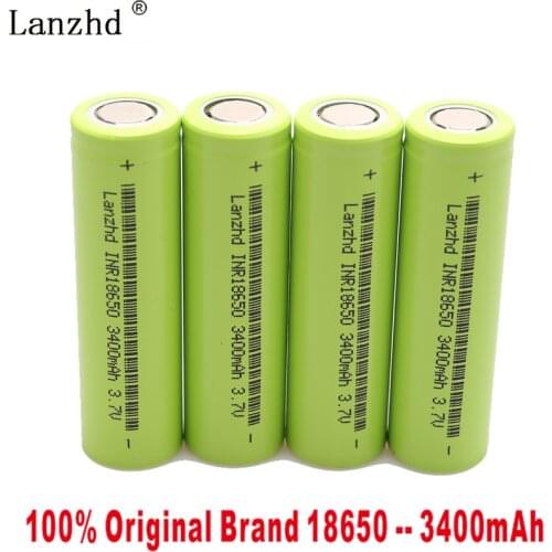 4PCS 2019 NEW batteries 18650 3400mah 30A INR18650 for samsung 18650 large current Rechargeable Li ion battery for bicycle