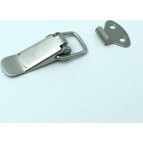 4PCS/Set White Nickle Plated Iron J105 Iron Buckle Hardware Lock Metal Decorative Buckle Mechanical Lock