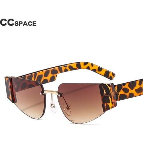 46545 Frameless Small Cat Eye Sunglasses Men Women Fashion Shades UV400 Vintage Glasses