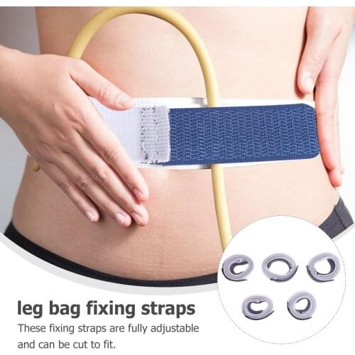 5PCS Fixing Straps Nylon Leg Bag Straps Nonslip Drainage Bag Urine Leg Bag Straps Adjustable Drainage Bag Straps For Patients