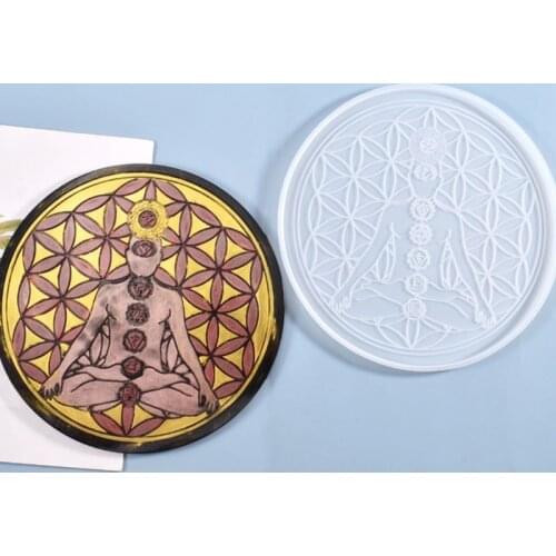 5 Styles Crystal Epoxy Resin Mold Astrology Astrolabe Tray Ornaments Silicone Mould DIY Crafts Decoration Making Tool dropship