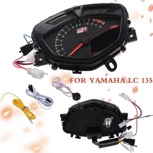 7 Colors Motorcycle Tachometer Digital Odometer Speedometer Meter Gauge Moto Instrument Gear Display For Yamaha LC135 LC 135