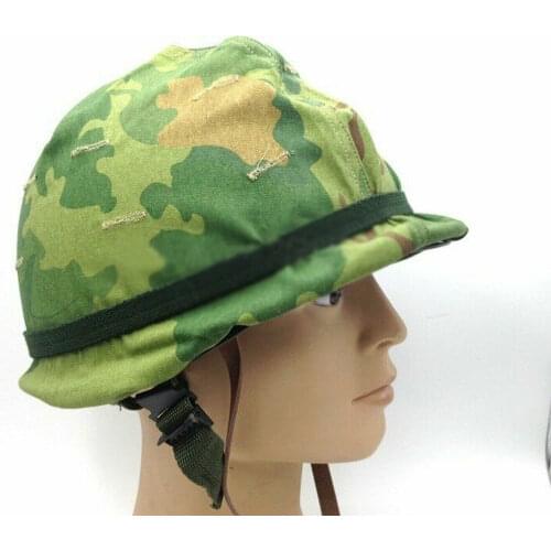 WW2 US Army M1 Helmet Paratrooper Helmet & Liner Mitchell Cover Strap USMC Soldier Military