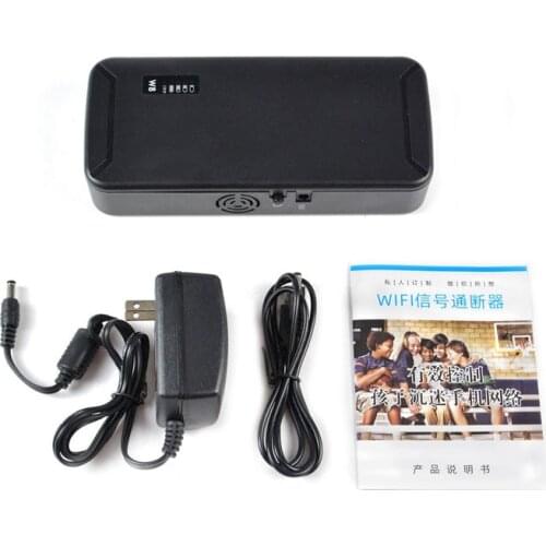 6800mA Home BT WiFi 2.4+5.2+5.8G Full-range Network Shielding Blocking Jammer Detector WiFi Jammer 4W/H Black