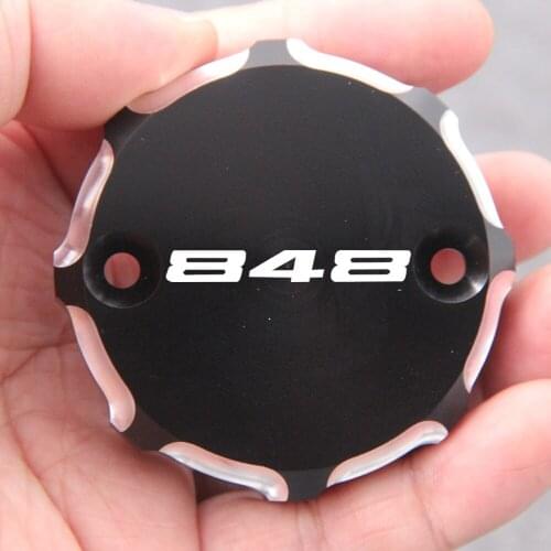 Motorcycle Front Brake Fluid Reservoir Cap Cover Clutch Tank Oil Cup Cover For Ducati 848 2007-2010