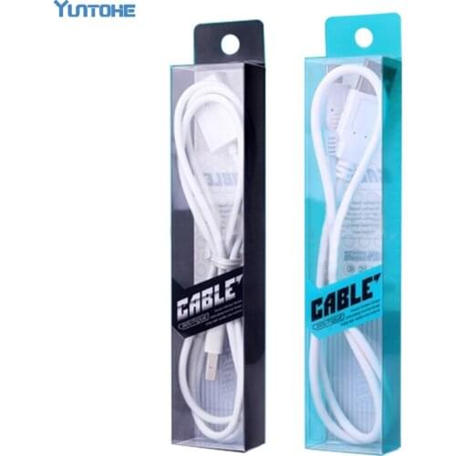 Size 145*31*18mm PVC Packaging Generic Plastic Package Box For 1 Meter Cables Free Ship 1000pcs/lot