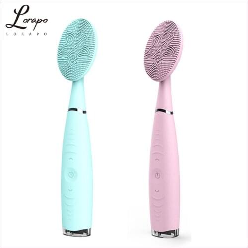 Hand-held Cleansing Brush USB Rechargeable Silicone Waterproof Pore Cleaner Cleansing Brush to Blackhead Cleansing Brush